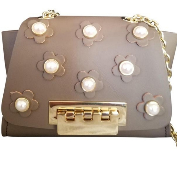 ZAC Zac Posen Handbags - Zac Posen Eartha Mini nude pearl crossbody bag